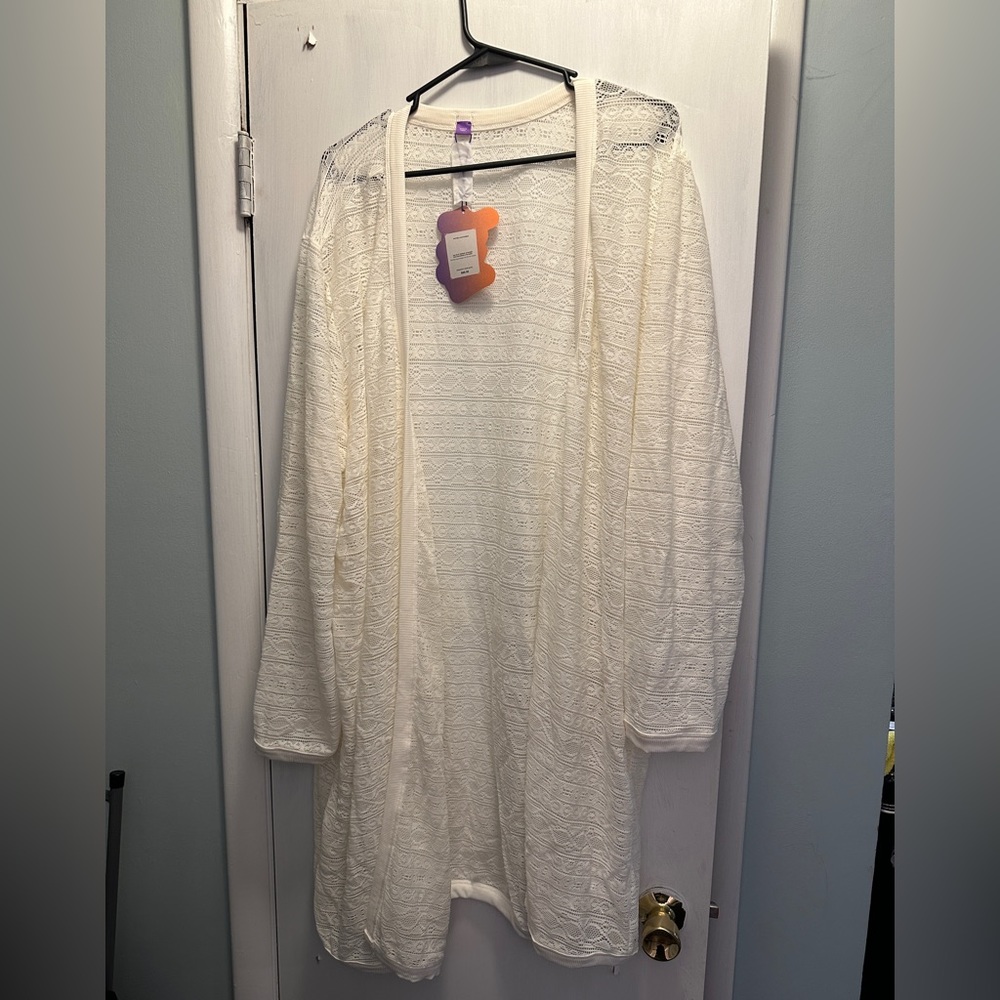 Fabletics Yitty On My Ivories Knit Slip Long Cardigan